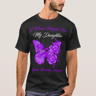 Schmetterling, den ich für meine Tochter-Migräne L T-Shirt