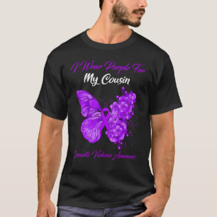 Schmetterling, den ich für meinen Cousin Lila trag T-Shirt