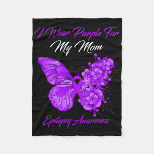 Schmetterling, den ich Lila für meine Mama Epileps Fleecedecke