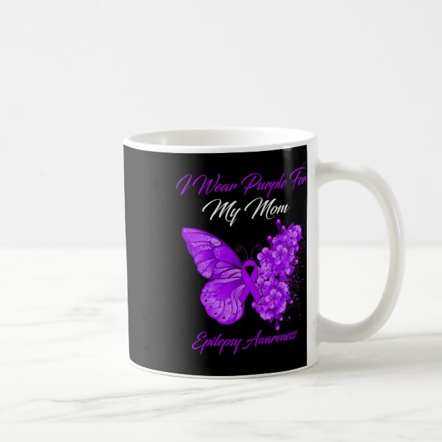Schmetterling, den ich Lila für meine Mama Epileps Kaffeetasse (Rechts)