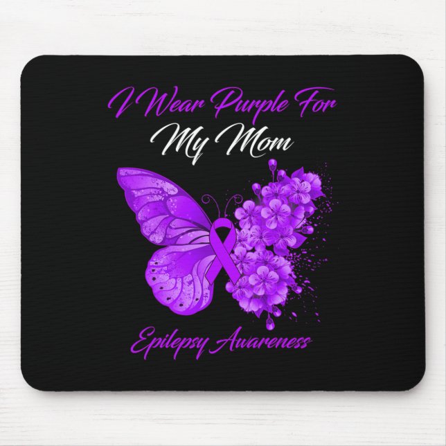 Schmetterling, den ich Lila für meine Mama Epileps Mousepad (Vorne)