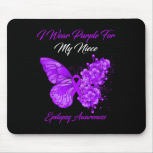 Schmetterling, den ich Lila für meine Nichte Epile Mousepad