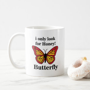 Schmetterling, den ich nur nach Honig-Schmetterlin Kaffeetasse