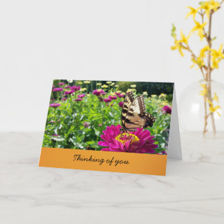 Schmetterling- Denken Sie an Sie (innen leer) Karte