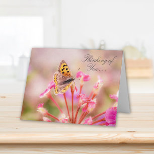 Schmetterling denkt an Dich Karte