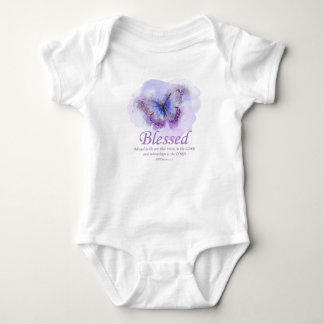 Schmetterling der Christlichen Verse für Frauen: g Baby Strampler