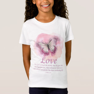 Schmetterling der Christlichen Verse für Frauen:L T-Shirt