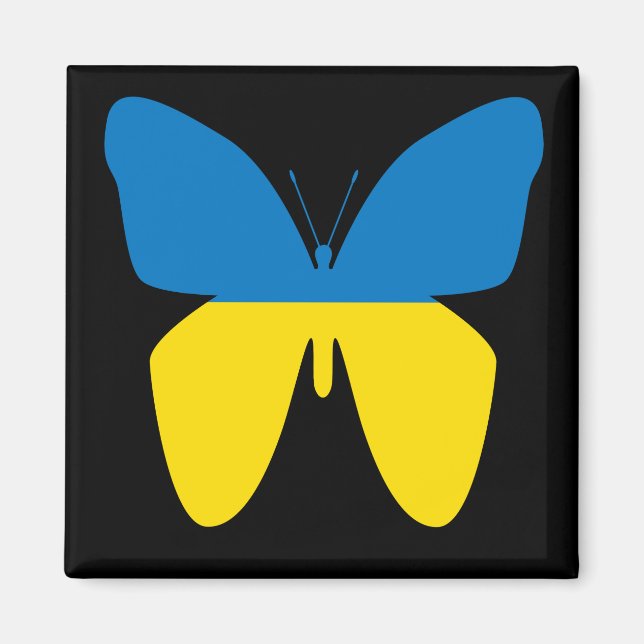 Schmetterling der Ukraine Magnet (Vorne)