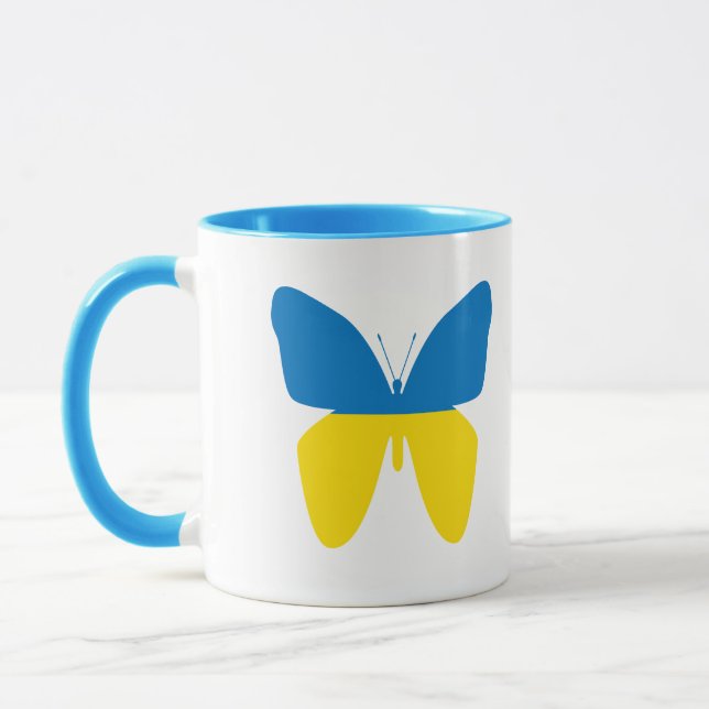 Schmetterling der Ukraine Tasse (Links)