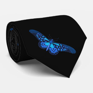 Schmetterling des blauen Schwarzen Krawatte