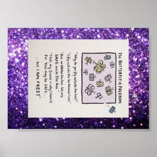 Schmetterling des Freedom Poster