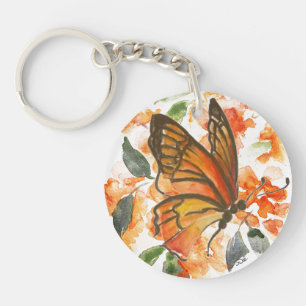 Schmetterling Doppelseitiger Akryllischer Schlüsse Schlüsselanhänger