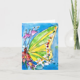 Schmetterling durch Jeffrey Shutt, Alter 6 Karte