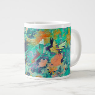 Schmetterling & Feder Floral Jumbo-Tasse