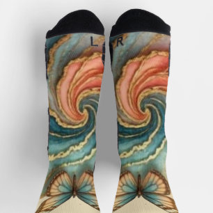 Schmetterling fedriger Strudel Socken
