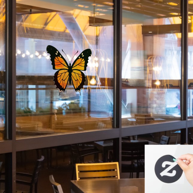 Schmetterling Fensteraufkleber (Restaurantfenster)