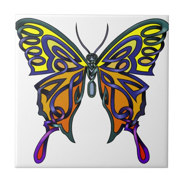 Schmetterling Fliese (Vorderseite)