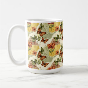 Schmetterling flüstert in die Erde Kaffeetasse