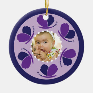 Schmetterling-Foto-Ornament Keramikornament