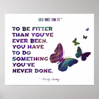 Schmetterling für Fitness und Gesundheit Fraktal 0 Poster