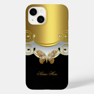 Schmetterling Gelb Gold Schwarz Case-Mate iPhone Hülle