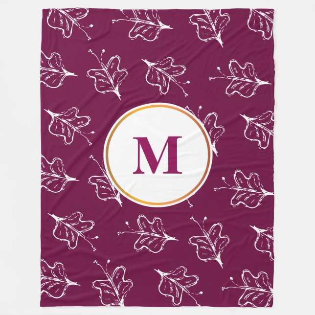 Schmetterling gemustert fleecedecke (Vorderseite)