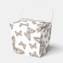 Schmetterling-gemusterte Gastgeschenk Hochzeit Geschenkschachtel