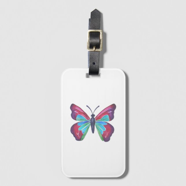 Schmetterling Gepäckanhänger (Vorderseite Vertikal)