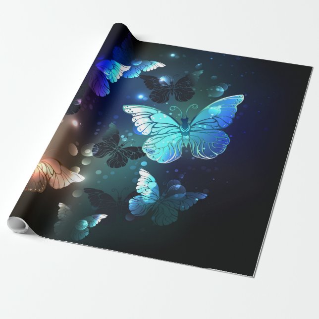 Schmetterling Geschenkpapier (Ungerollt)