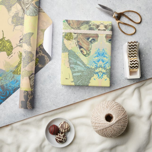 Schmetterling Geschenkpapier (Kunsthandwerk)