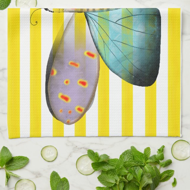 Schmetterling Geschirrtuch (Gefaltet)