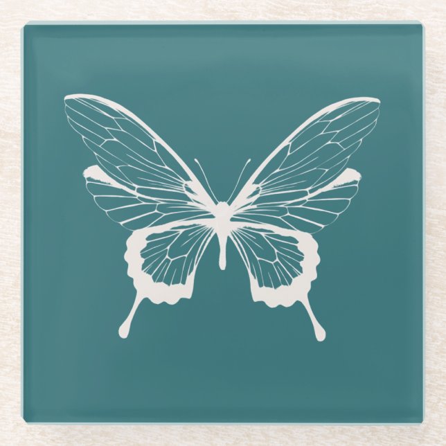 Schmetterling Glasuntersetzer (Vorderseite)