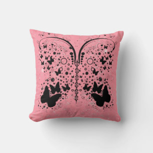 Schmetterling Glitzern DUSTY ROSE Kissen