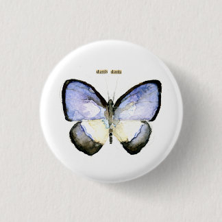 Schmetterling: Grün-Mit einem Band versehenes Blau Button