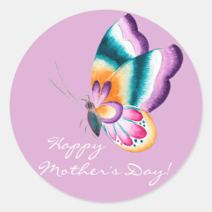 Schmetterling  Happy Mother Day Stickers