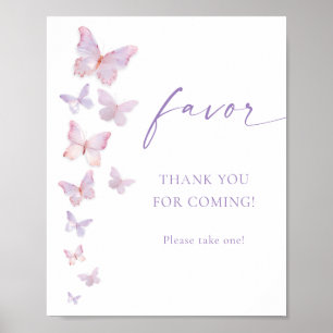 Schmetterling-Hochzeitsdusche-Geschenk Poster
