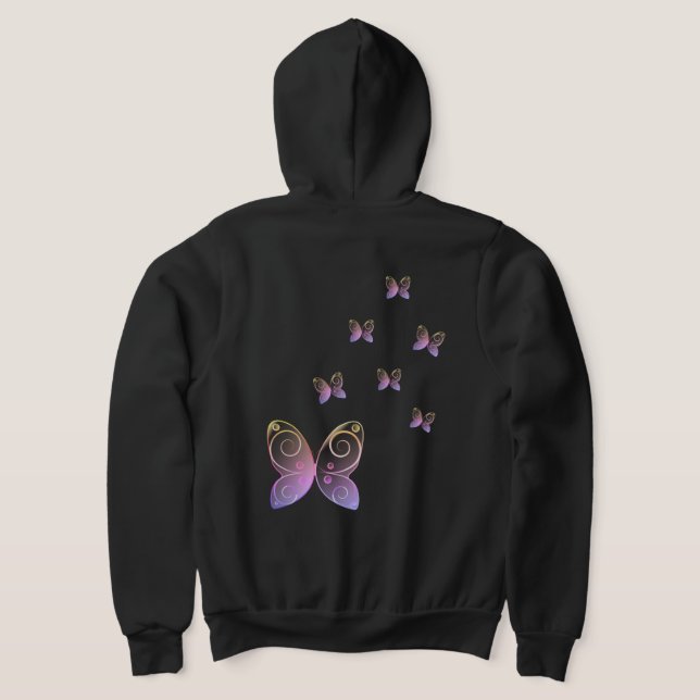 Schmetterling Hoodie (AblageHinten)