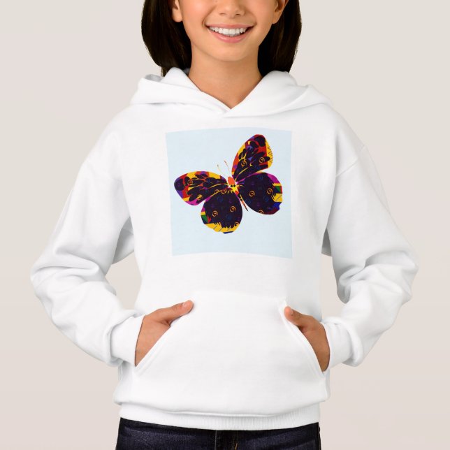Schmetterling Hoodie (Vorderseite)