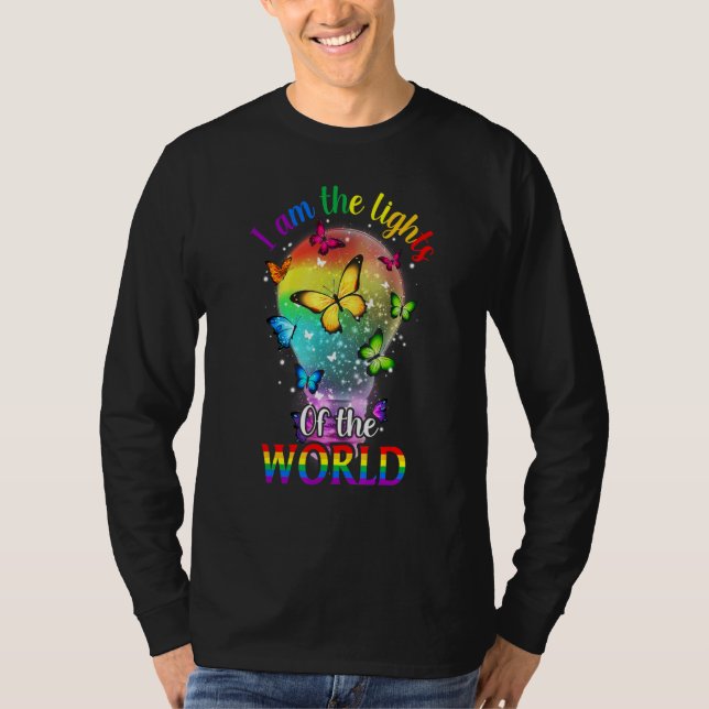 Schmetterling Ich bin das Licht der Welt LGt 1 T-Shirt (Vorderseite)
