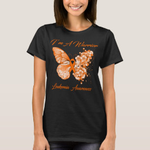Schmetterling Ich bin ein Krieger Leukämie Bewusst T-Shirt