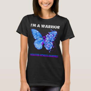 Schmetterling Ich bin ein Krieger-Rheumatoide Arth T-Shirt