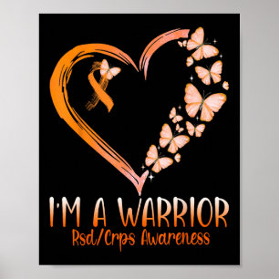Schmetterling Ich bin ein Krieger Rsd Crps Bewusst Poster