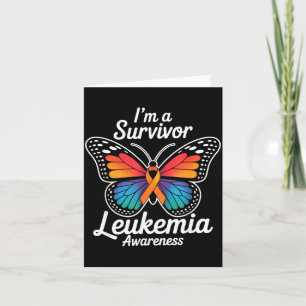Schmetterling ich bin ein Leukämie-Bewusstseins-Or Karte