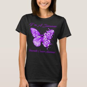 Schmetterling Ich bin ein Überlebender Bauchspeich T-Shirt