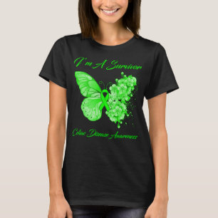Schmetterling Ich bin ein Überlebender Celiac-Kran T-Shirt