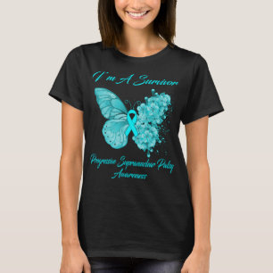 Schmetterling Ich bin ein Überlebender progressiv T-Shirt