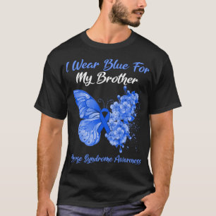 Schmetterling Ich trage Blau für Hydrocephalus Sen T-Shirt
