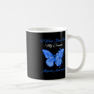 Schmetterling Ich trage Blau für meinen Cousin Alo Kaffeetasse