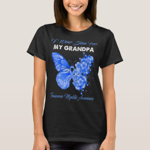 Schmetterling ich trage Blau für meinen Großvater, T-Shirt