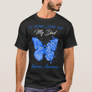Schmetterling ich trage Blau für meinen Vater Alop T-Shirt